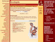 Tablet Screenshot of bruidsgids.nl